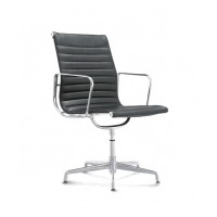 Modern style medium back leather office gaming swivel chair Without wheels